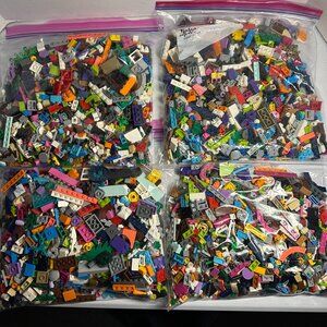 Genuine LEGO Bulk Lot - 1 Pound Bag of Assorted Colors & Sizes - No Mini Figs